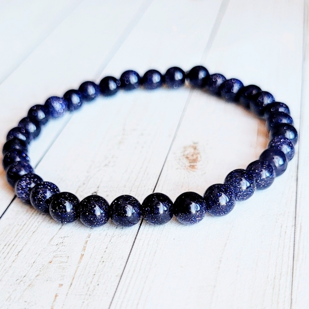 Blue Goldstone Bracelet